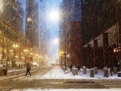 A little snow never hurt anyone, nor did a lot of it. Chicago.